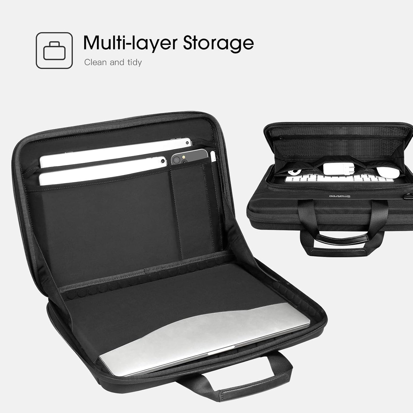 Smatree Heavy Duty Hard Case Compatible with 16.2 inch MacBook Pro 2024 M4/2023 M3 A2918/A2992/A2779, MacBook Pro 2021/2019 16 inch Shoulder Bag, for Acer Aspire 5/Predator Helios 300/Nitro 5 - PuriLite