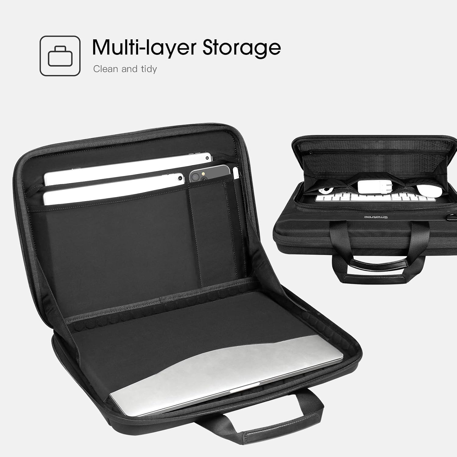 Smatree Heavy Duty Hard Case Compatible with 16.2 inch MacBook Pro 2024 M4/2023 M3 A2918/A2992/A2779, MacBook Pro 2021/2019 16 inch Shoulder Bag, for Acer Aspire 5/Predator Helios 300/Nitro 5 - PuriLite