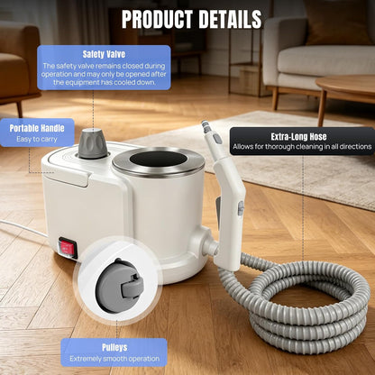 Steam Cleaner,5 Bar Handheld Steamer & Steam Mop,Steamer Cleaning for Home