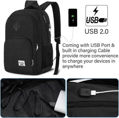 Backpack for Teen Girls,Boys School Backpack for Women with USB,College Backpack,Big Flower