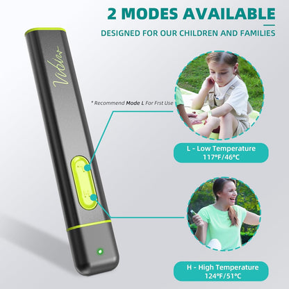 Vibis Insect Bite and Sting Relief, Rechargeable Bug Bite Itch Relief Thing Fast Symptom Relief for Mosquito Bites, Chemical-Free Treatment Natural Relief from Bug and Mosquito Bites Itching - Green