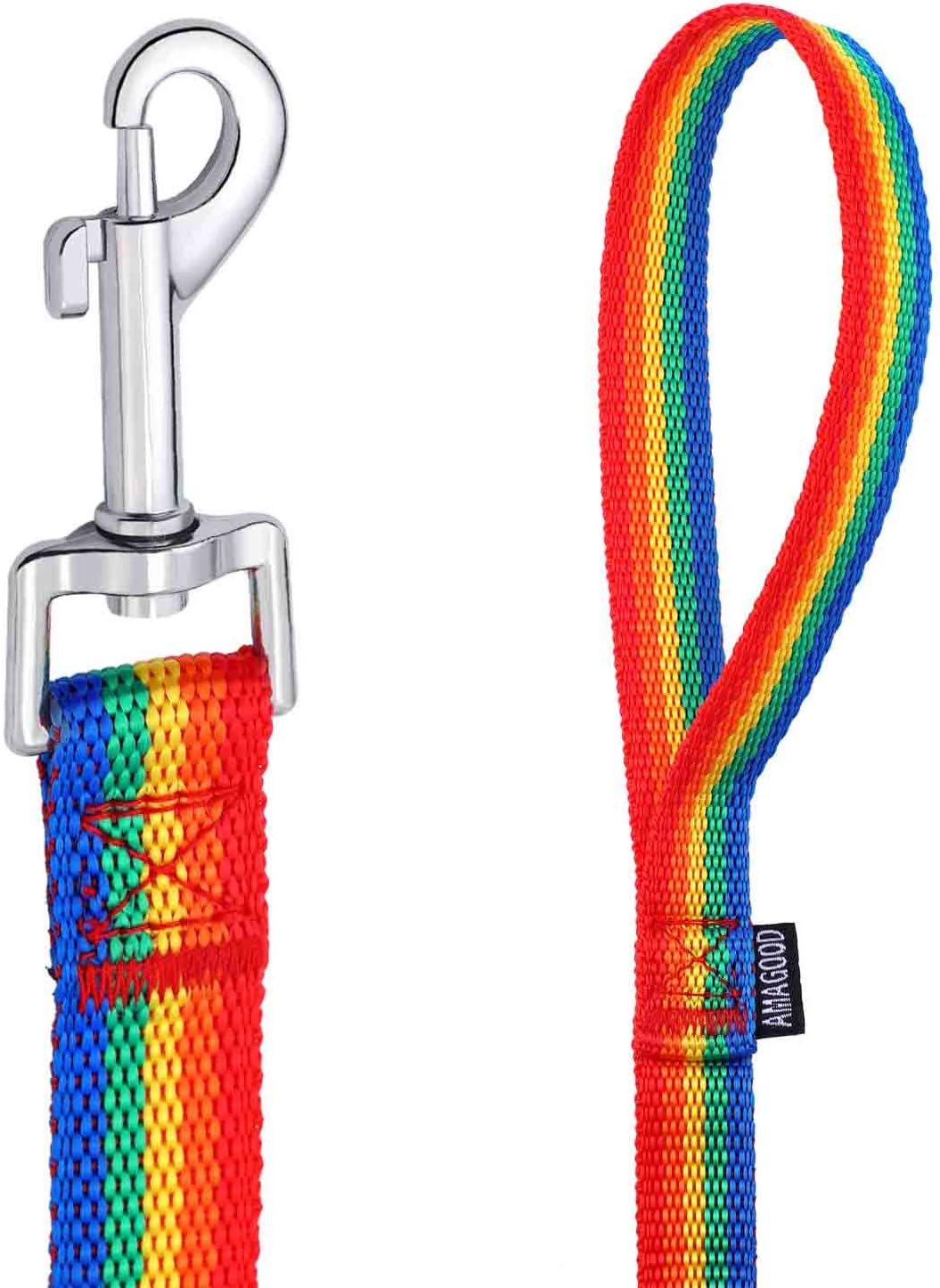 AMAGOOD Dog/Puppy Obedience Recall Training Agility Lead-15 ft 20 ft 30 ft 50 ft Long Leash-for Dog Training,Tie Out,Play,Safety,Camping (15 feet, Black)