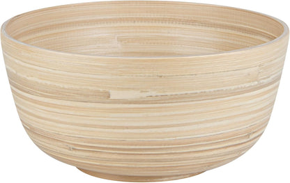 Restaurantware-Bambuddha 51 Ounce Extra Large Salad Bowl, 1 Heavy-Duty Round Salad Bowl - Sustainable, Reusable, Blue Bamboo Serving Dish, for Serving Salads, Fruits, and Appetizers
