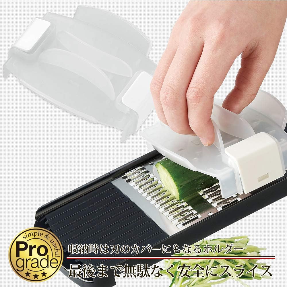 Shimomura Industry PGS-05 Professional Grade Vegetable Cooker Set, Made in Japan, Slice, Julienne, Shredded and Grated, Made in Niigata, Tsubamesanjo