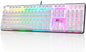 RK ROYAL KLUDGE RK920 Full Size Mechanical Keyboard, Rainbow Backlit Gaming Keyboard, 104 Keys Wired Mechanical Keyboard with Number Pad, Tactile Brown Switch