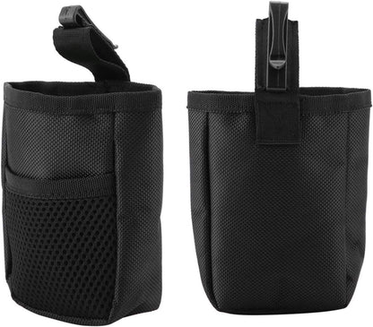 Dog Treats Training Pouch, Pet Training Waist Bag Mini Snack Carrier with Clip for Dogs Birds Positive Reinforcement Training Agility Outdoor Activities Black