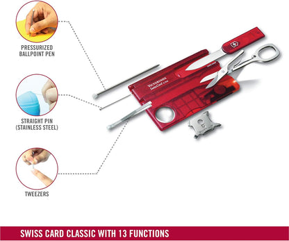 SwissCard, Lite Rubin Transparent by Victorinox