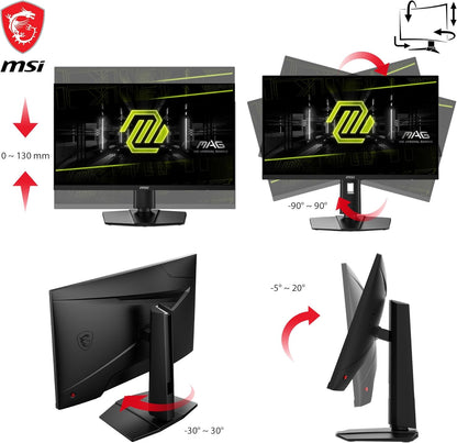 MSI MAG274UPF E2, 27" 3840 x 2160 (UHD), 4K Rapid IPSGaming Monitor, 1 ms, 160Hz, FreeSync Premium, HDR400, G-Sync Compatible, HDMI, DisplayPort, Tilt, Swivel, Pivot and Height Adjustable.,Black