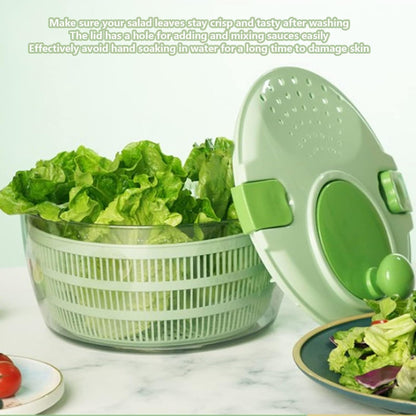 Salad Spinner Lettuce Washer with Drain Bowl Colander Handle, Veggie Dryer Fruit Washer Drainer for Cleaning Drying Greens Vegetables Fruits(Blue)