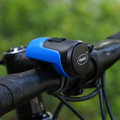 Electric Bike Horn with Control Buttons, Black, Waterproof Design