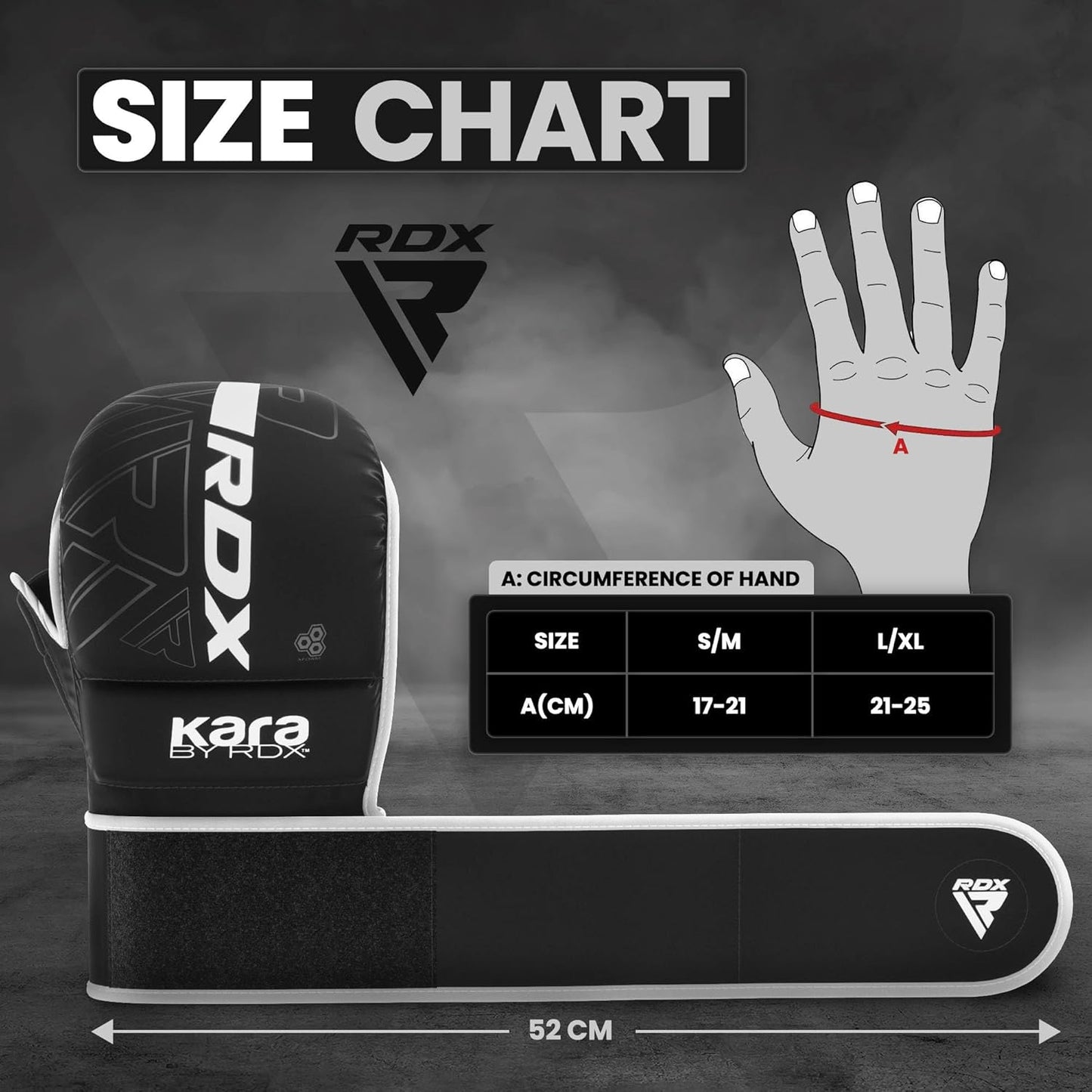 RDX MMA Gloves Sparring Grappling, Hybrid Open Palm Martial Arts Mitts Men Women, Maya Hide Leather Wrist Support, Cage Fighting Combat Sports, Muay Thai Training, Punching Bag and Kickboxing