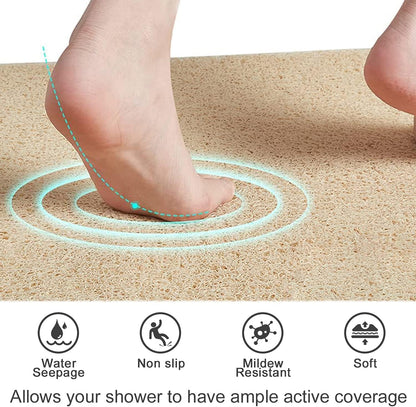 Loofah Mats for Shower, Non Slip | Quick Drying | Soft on Your Feet | Soft Textured Shower Mat Bath Mat Bathtub Mat Massage Mat Loofah Mat for Bathroom,Shower Tub or Wet Areas