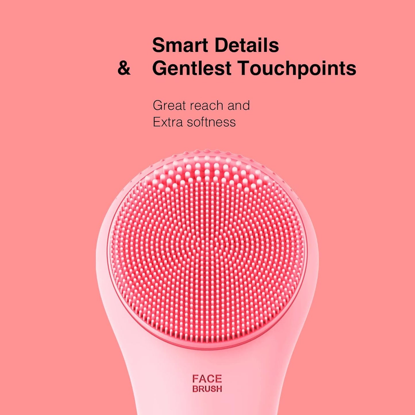 Några Coola Facial Cleansing Brush, Waterproof Electric Face Cleansing Brush Device for Deep Cleaning|Gentle Exfoliating|Massaging,Rechargeable Silicone Skin Wash Machine with Magnet Charger