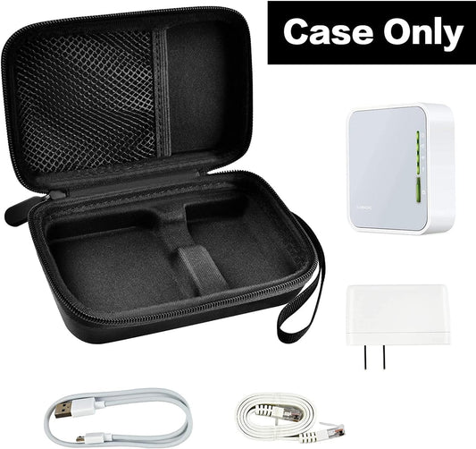 Case Compatible with TP-Link AC750 Wireless Portable Nano Travel Router. Storage Carrying Organizer Holder for Power Adapter, Ethernet Cable and Other Accessories (Box Only) - PuriLite