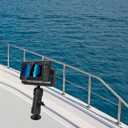 Leenconghui Aluminum Alloy Fish Finder Mount with C Size 1.5"" / 38mm Ball, 5.9"" Arm Marine Electronic Mount Compatible with Garmin,Humminbird, Lowrance and More, BM-72