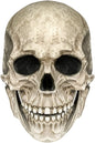 FLORENCE IISA Human Skull Mask Moving Jaw, Scary Halloween Costumes Mask, Full Head Skull Mask Realistic Latex (1P-Grey)