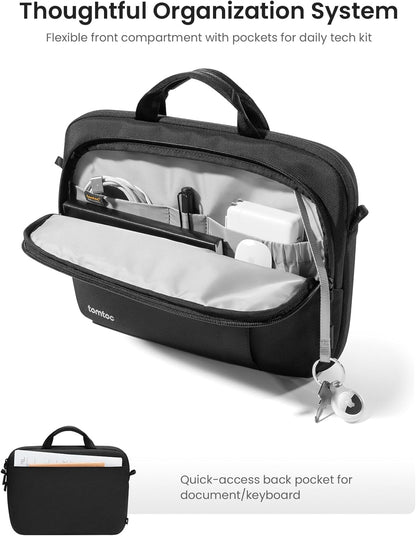 tomtoc 360 Protective Laptop Carrying Case for 16-inch MacBook Pro M4/M3/M2/M1 Pro/Max A3403 A3186 A2991 A2780, Water-resistant Laptop Shoulder Bag fits 15-inch MacBook Air M4 2025, M3/A3114, M2/A2941