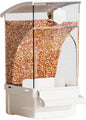 Automatic Bird Feeder for Cage, Pet Supplies for Cockatiels, Parrots, Cockatoos, Canaries, Parakeets, Conures, Parrot(White)