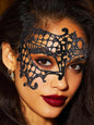 EASEDAILY Lace Masquerade Mask for Women Black Halloween Costume Eye Mask for Women
