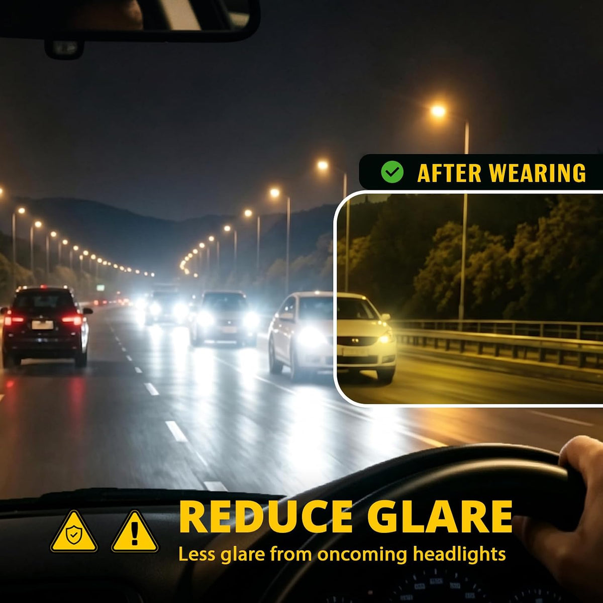 FIMILU Polarized Night Driving Glasses for Women