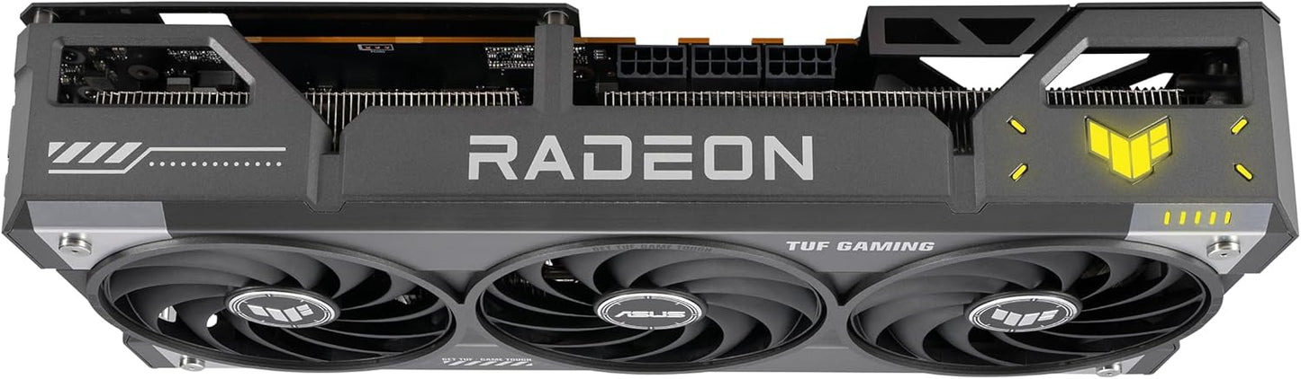 ASUS Prime Radeon™ RX 9060 XT 16GB GDDR6 OC Edition Graphics Card (PCIe 5.0, HDMI/DP 2.1, 2.5-Slot Design, axial-tech Fans, Dual Ball Fan Bearings, Dual BIOS, ASUS GPU Guard)