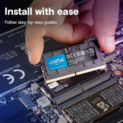 Crucial 128GB Kit (2X64GB) DDR5 RAM 5600MHz (or 5200MHz or 4800MHz) Laptop Memory Kit, SODIMM 262-Pin, Compatible with Latest Intel Core Ultra and AMD Ryzen 8000 & Above – CT2K64G56C46S5