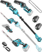 SEESII 6-in-1 Cordless Mini Chainsaw Pole Saw & Hedge Trimmer Combo Kit