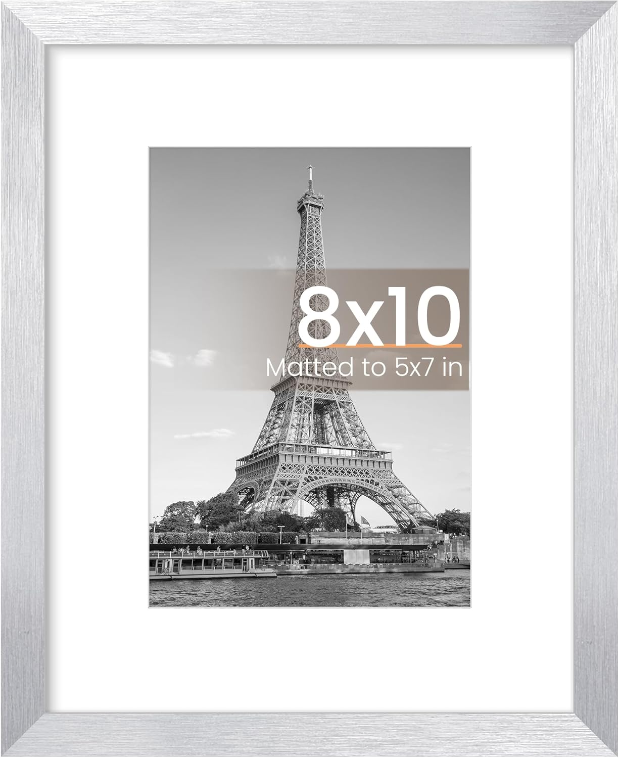 upsimples 11x14 Picture Frame, Display Pictures 8x10 with Mat or 11x14 Without Mat, Wall Hanging Photo Frames, Black