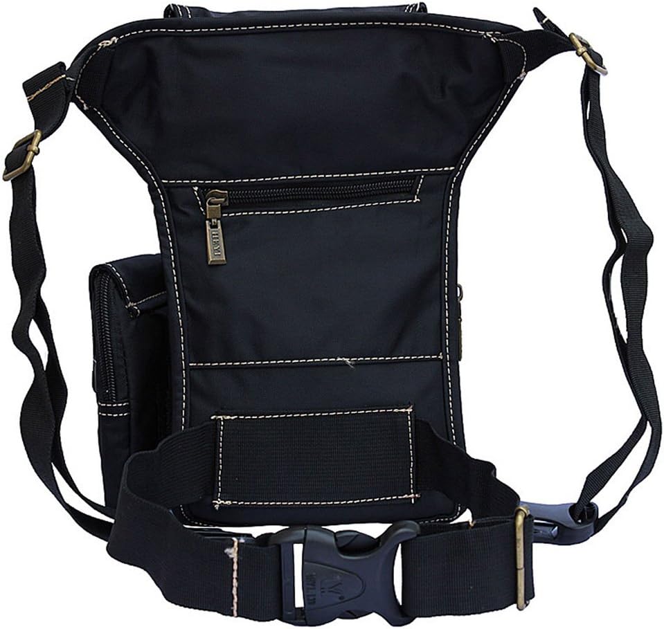 Motorcycle Drop Leg Bag Nylon Waist Pack for Men Women Travel Hiking Tactical Cycling Bike Ride Riding Crossbody Shoulder Fanny Pouch