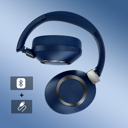 Active Noise Cancelling Headphones, 100H Playtime Headphones Bluetooth Wireless, Bluetooth Headphone Over Ear with Built-in Mic, Wireless Headphone for Travel, Home, Office, Call, Music, Meeting
