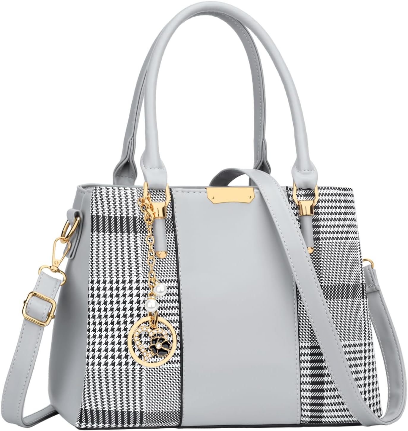 KKXIU Trendy Tote Bag for Women Lightweight Oxford Big Capacity Shoulder Purses and Handbags