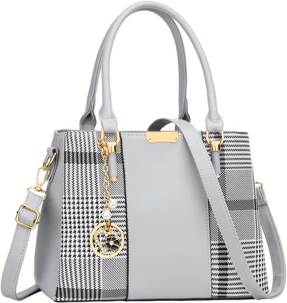 KKXIU Trendy Tote Bag for Women Lightweight Oxford Big Capacity Shoulder Purses and Handbags
