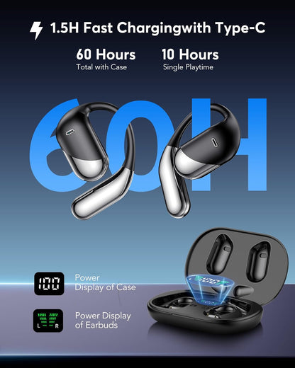 Real-Time AI Translation Earbuds - 198 Languages 3-in-1 Translating Device, Écouteurs traducteurs Anglais-français, Clear Voice Translation Headphones with Charging Case for Travel & Learning