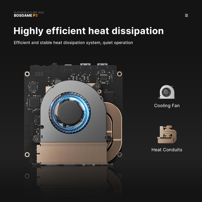 BOSGAME P4 Gaming Mini PC Ryzen 7 5700U 32GB RAM 1TB NVMe M.2 2280 SSD, 11-Pro OS Mini Computers, Micro PC 4K 60Hz Triple Display, HDMI+DP+Type-C, WiFi 6E, BT5.2, PD3.0, Dual 2.5GbE LAN