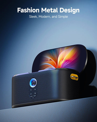 Karaoke Machine for Adults & Kids with Screen Lyrics Display, 2 Wireless Microphones Auto-Charging, Portable Bluetooth Speaker PA System WiFi/HDMI, Home Outdoor Party Speaker (Shell Series) (Shell S2)