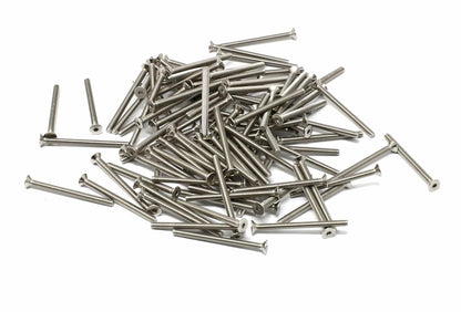 iexcell 5 Pcs M8 x 80mm Thread Pitch 1.25 mm Stainless Steel 304 Hex Socket Flat Head Cap Screws Bolts Kit