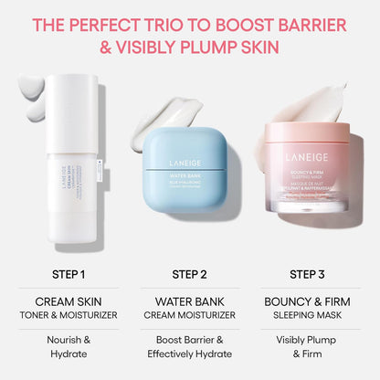 LANEIGE Bouncy and Firm Sleeping Mask: Revitalize, Smooth, Peony & Collagen Complex, Barrier-Boosting Hydration