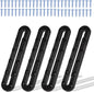 4pcs Kayak Tracks, 9.2 inch Kayak Low Profile Track with 52 Screws Kayak Rail Accessories Kayak Gear Track Mount for Fishing Rods Cup Holders Paddles Fish Finders Anchor Cleats
