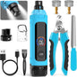 Dog Nail Grinder 6-Speed with LED Display, Dog & Cat Nail Clippers and Trimmers, Pet Nail Grinder with 2 LED Lights - Super Quiet Rechargeable Claw Trimmer for Large Medium Small Puppy Dogs/Cats