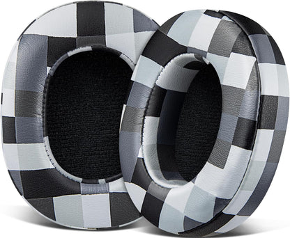 SOULWIT Replacement Earpads for Skullcandy Hesh 3/ANC/Evo & Crusher Wireless/ANC/Evo & Venue ANC Over-Ear Headphones, Ear Pads Cushions with Noise Isolation Foam - Hesh3 PL Black