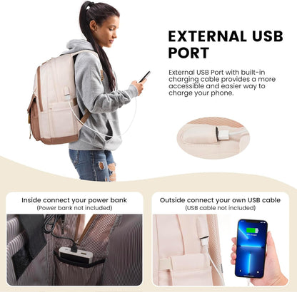 MOMUVO Backpacks for Teen Girls Women,School Backpack Cute College Laptop Backpack Bookbag for Students