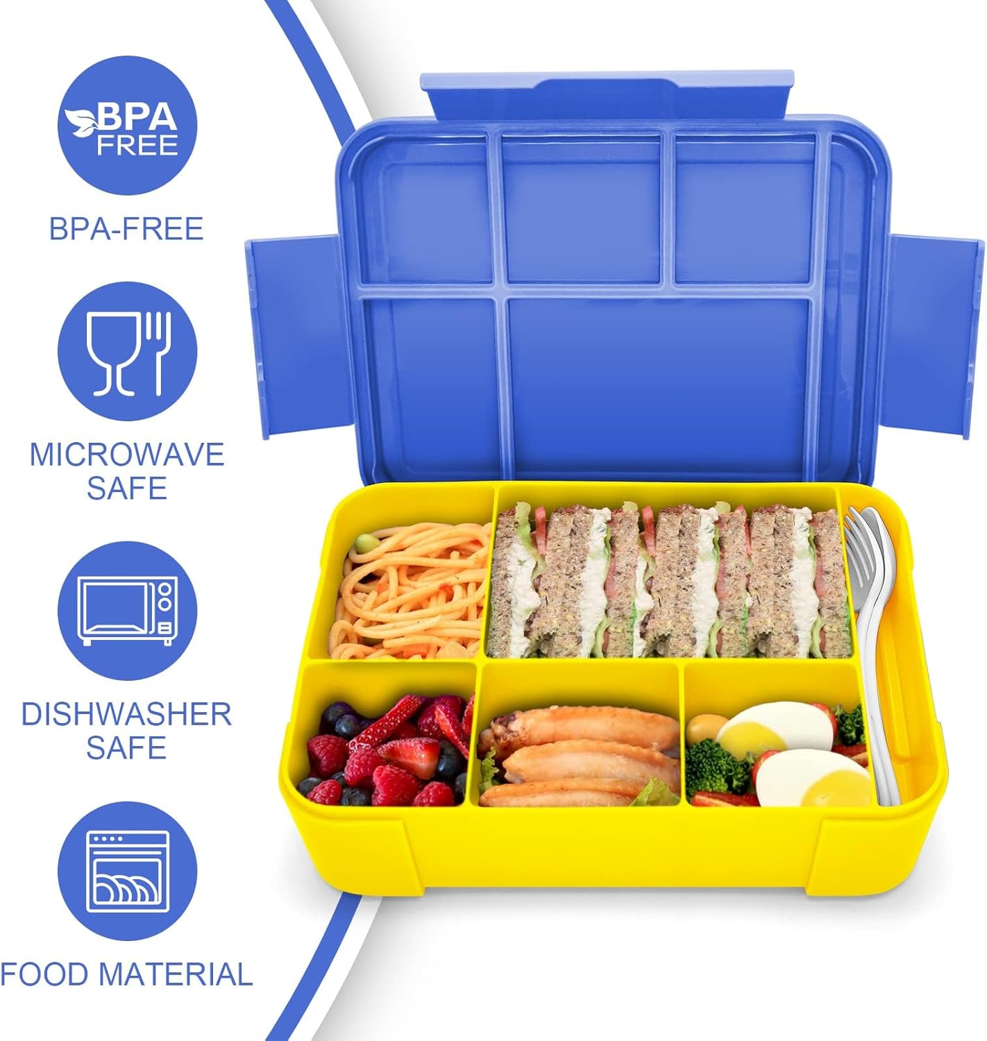 Hap Tim Bento Box Lunch Box for Kids (CA1265-BL)