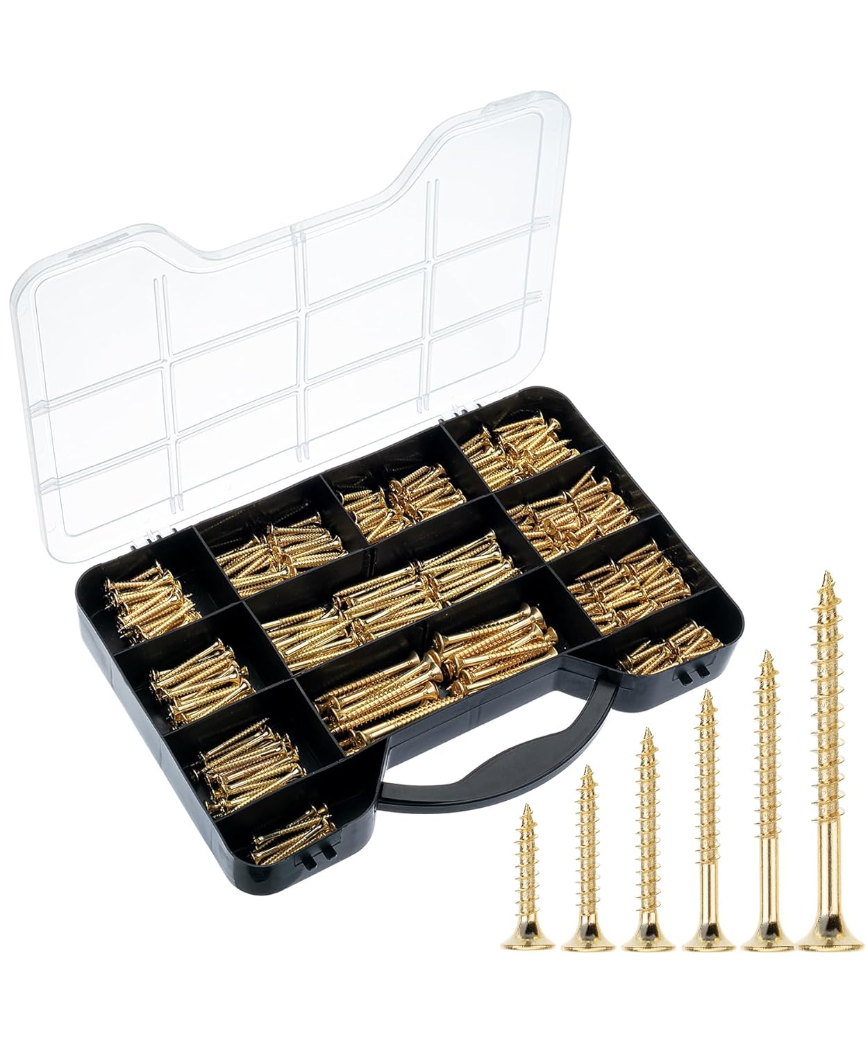 Mr. Pen Wood Screws Assortment Kit, 152 Pcs, Phillips Tips, Wood Screws, Screws, Assorted Screws, Screws Set, Flat Head Screws, Assorted Wood Screws, Screws Assortment, Screw Set Assortment