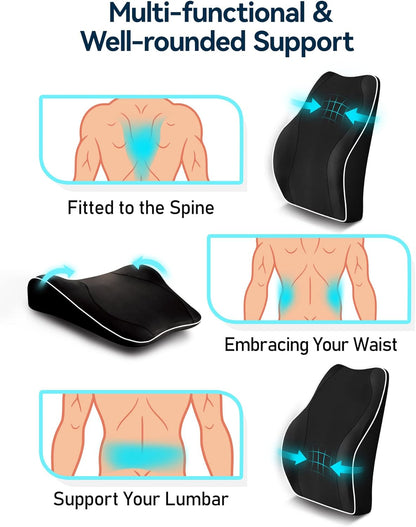 Purilite Select Ergonomic Lumbar Support Cushion