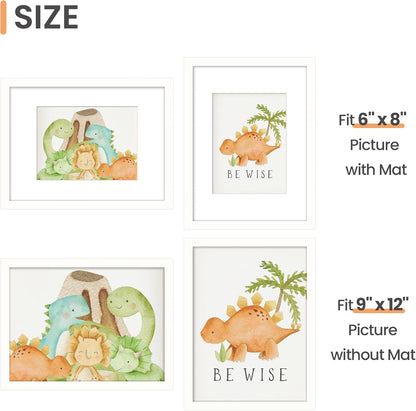 upsimples 11x14 Picture Frame, Display Pictures 8x10 with Mat or 11x14 Without Mat, Wall Hanging Photo Frames, Black