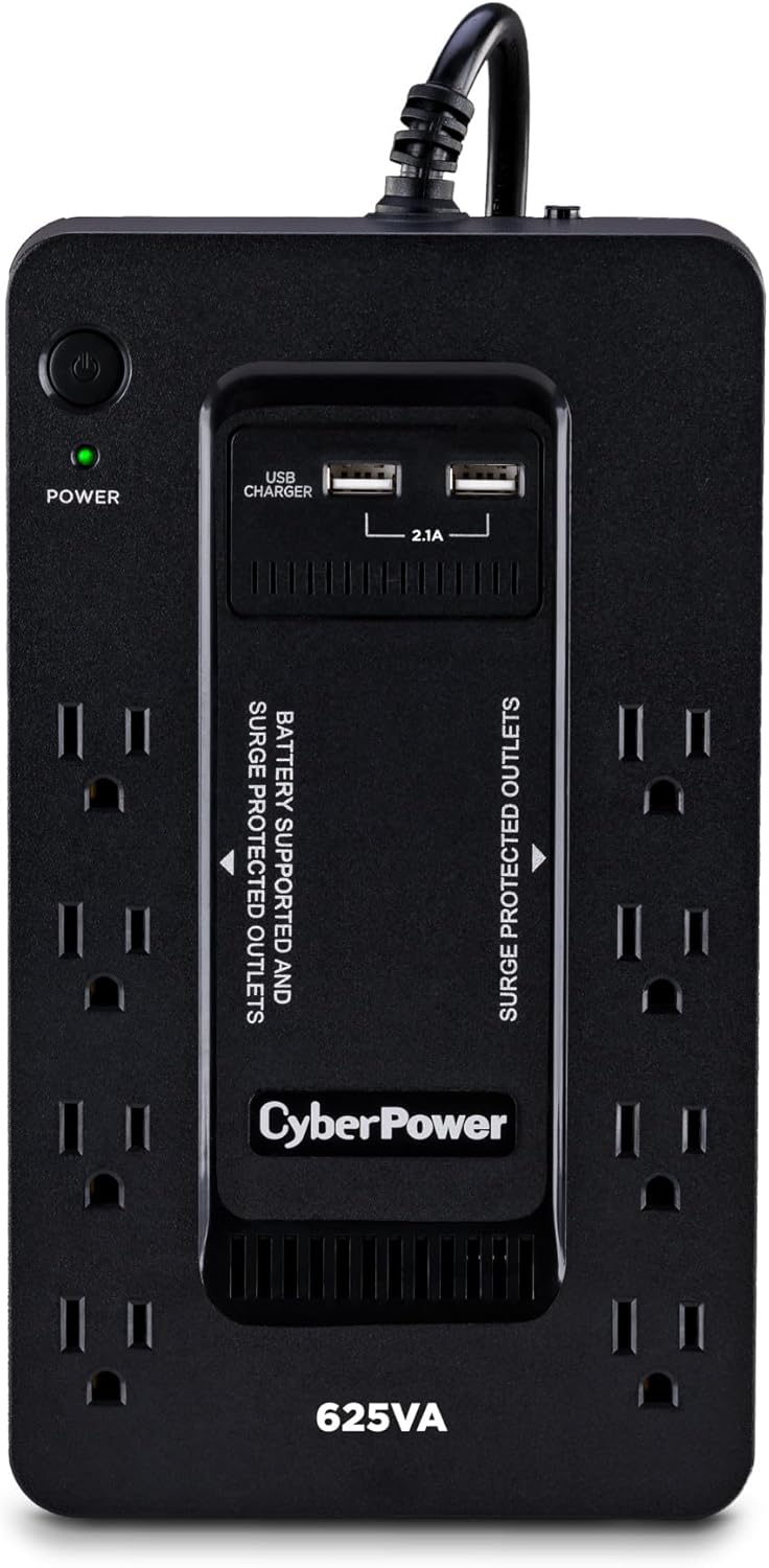 CyberPower ST425 Standby UPS System, 425VA/260W, 8 Outlets, Compact