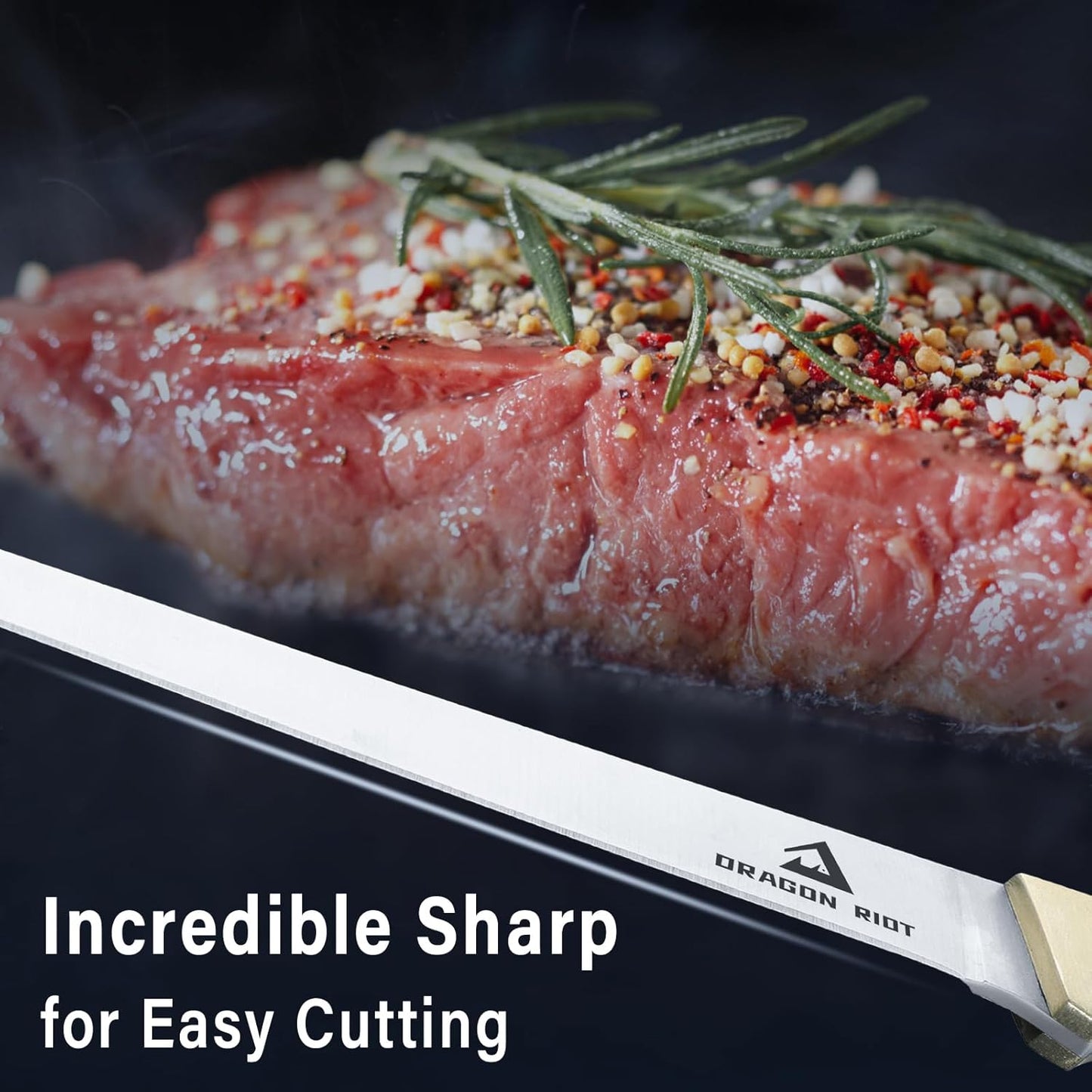 DRAGON RIOT Fillet Knife 7.5 inch Professional Boning Knife for Filleting Japanese Stainless Steel Fish Knife with Ergonomic Handle Super Sharp Fish Filleting Knife for Meat Poultry Cutting