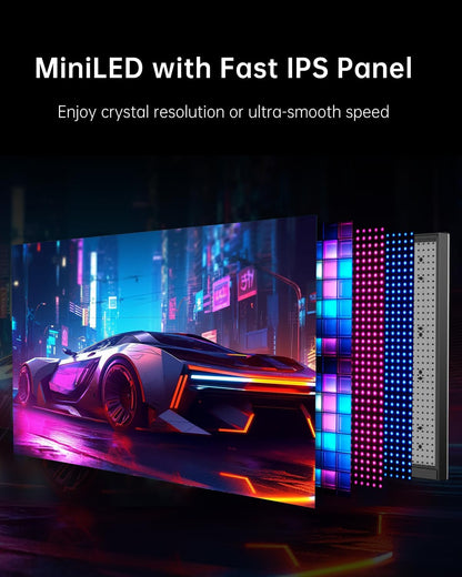 KTC 32 Inch 2K Computer Monitor, IPS 1440p Monitor with Ultra-Thin Bezels, HDR10, Freesync/G-sync, HDMI/DP Ports, Tilt Adjustable, Eyecare, Ideal for Business, Office, and Casual Gaming