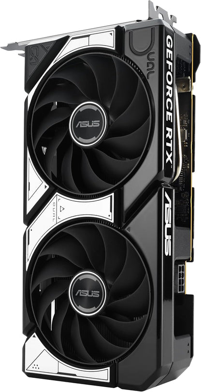 ASUS Dual GeForce RTX 4060 EVO White OC Edition 8GB GDDR6 (PCIe 4.0, 8GB GDDR6, DLSS 3, HDMI 2.1a, DisplayPort 1.4a, Axial-tech Fan Design, 0dB Technology, Dual BIOS, Auto-Extreme Tech)