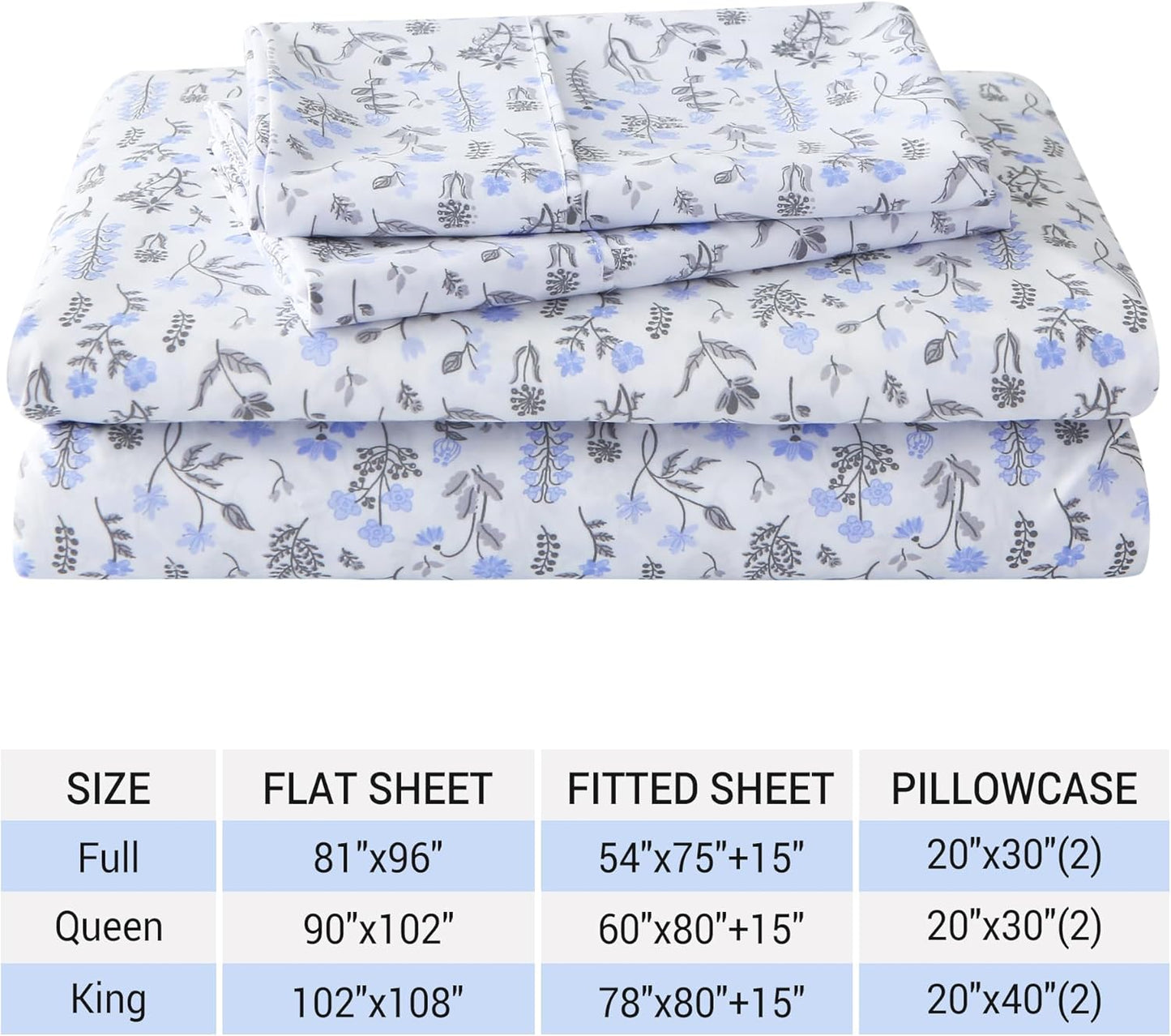 Viviland Floral Queen Sheet Set - 4 Piece Vintage Pink & Yellow Flower Patterned Bed Sheets - Soft, Breathable Microfiber Sheets with Deep Pocket, Non-Slip Fitted Sheets & Pillowcases